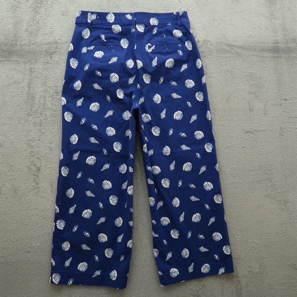 Loft Pants Women's Size 10 High-Rise Palmer Wide-Leg Crop 25" Inseam Stretch - Picture 13 of 16